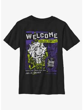 Disney Haunted Mansion Leota Toombs Welcome Poster Youth T-Shirt, , hi-res