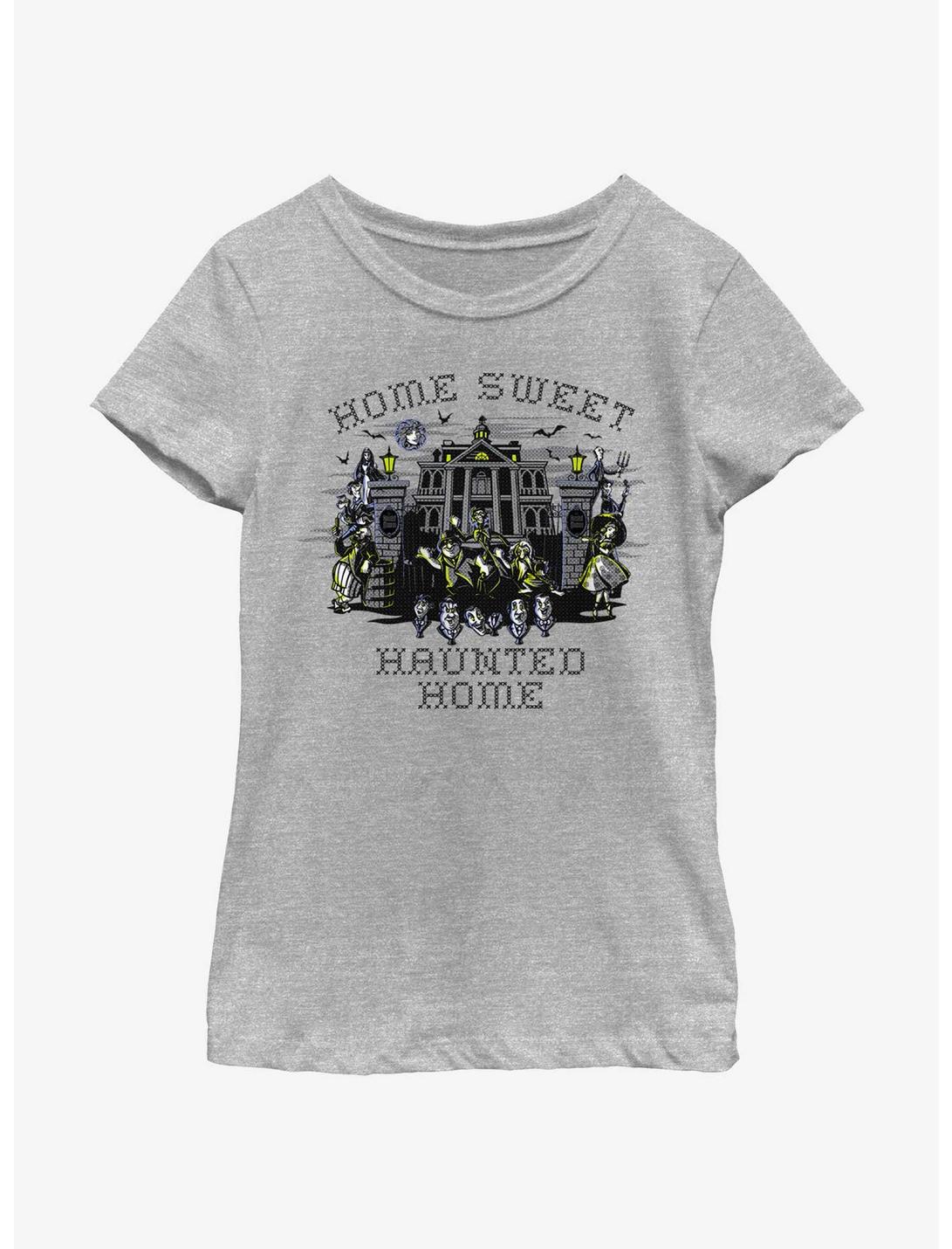 Disney Haunted Mansion Home Sweet Haunted Home Youth Girls T-Shirt, ATH HTR, hi-res