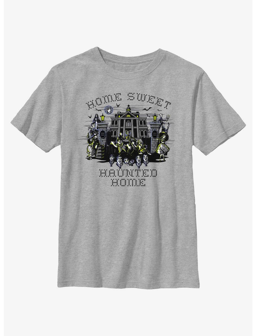 Disney Haunted Mansion Home Sweet Haunted Home Youth T-Shirt, ATH HTR, hi-res