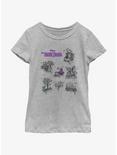Disney Haunted Mansion Map Youth Girls T-Shirt, ATH HTR, hi-res