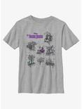 Disney Haunted Mansion Map Youth T-Shirt, ATH HTR, hi-res