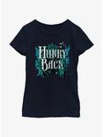 Disney Haunted Mansion Hurry Back Youth Girls T-Shirt, NAVY, hi-res