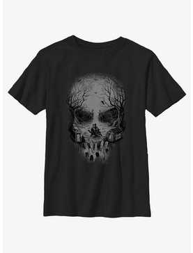 Disney Haunted Mansion Skull Graveyard Ghosts Youth T-Shirt, , hi-res