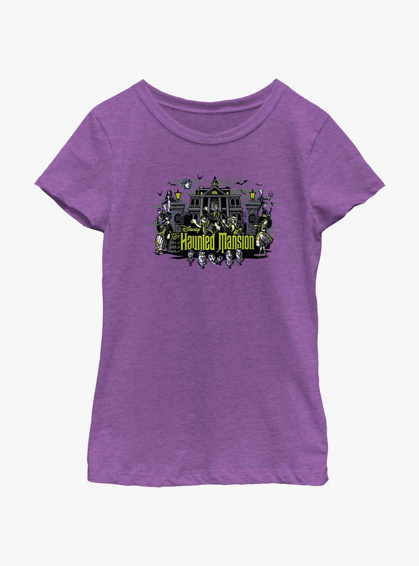Disney Haunted Mansion Mansion Residents Youth Girls T-Shirt, PURPLE BERRY, hi-res