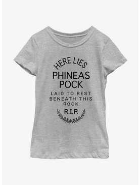 Disney Haunted Mansion Here Lies Phineas Pock Youth Girls T-Shirt, , hi-res