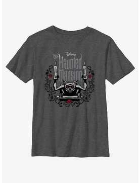 Disney Haunted Mansion Gargoyle With Candles Youth T-Shirt, , hi-res