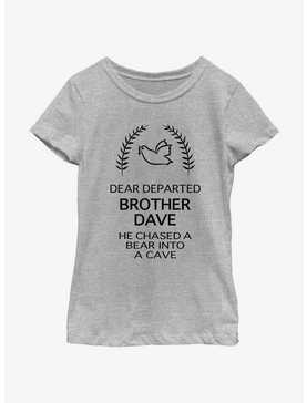 Disney Haunted Mansion Dear Departed Brother Dave Youth Girls T-Shirt, , hi-res
