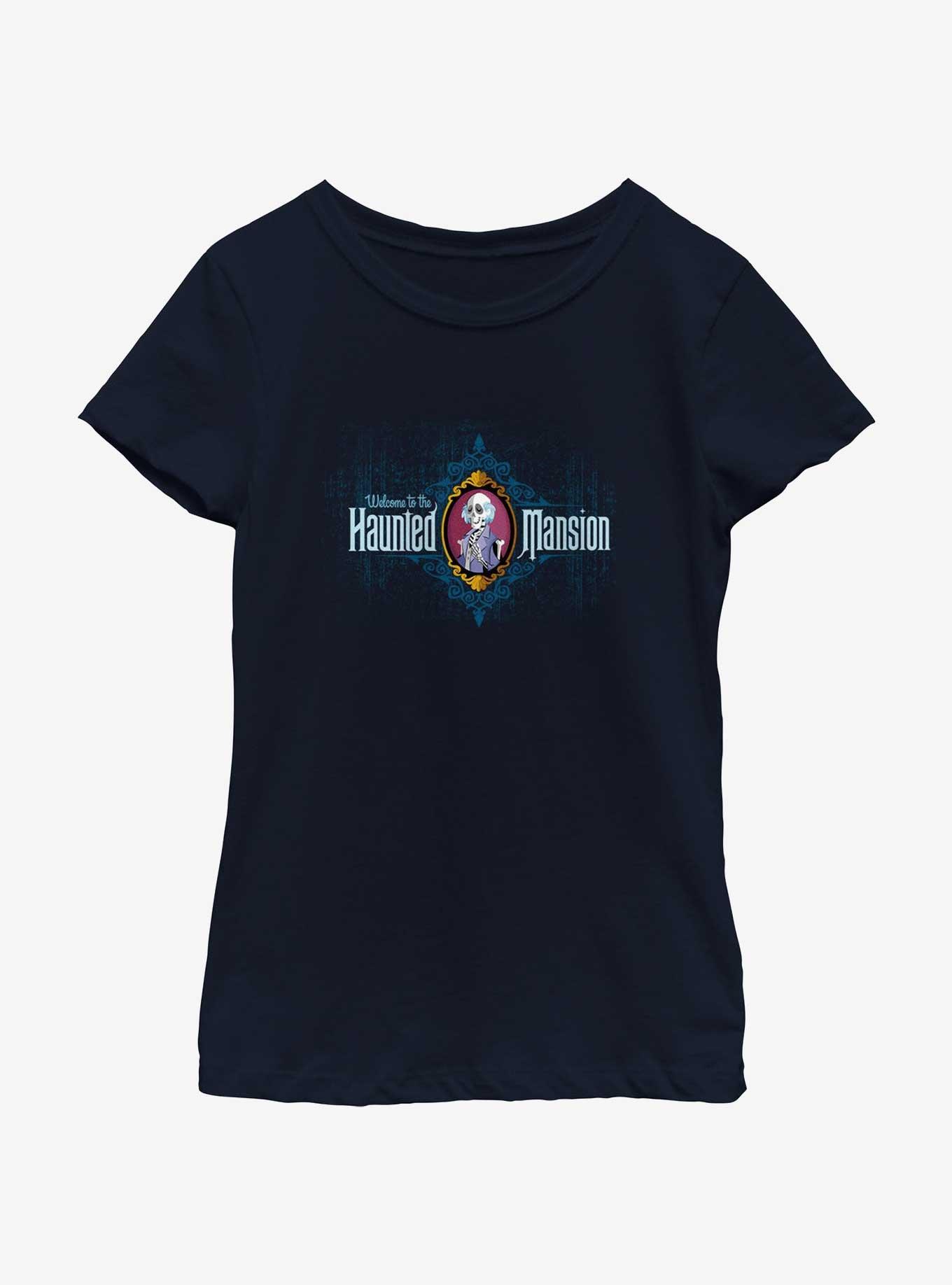 Disney Haunted Mansion Master Gracey Skeleton Portrait Youth Girls T-Shirt, , hi-res