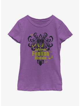 Disney Haunted Mansion Spooky Eyes Welcome Foolish Mortals Youth Girls T-Shirt, , hi-res