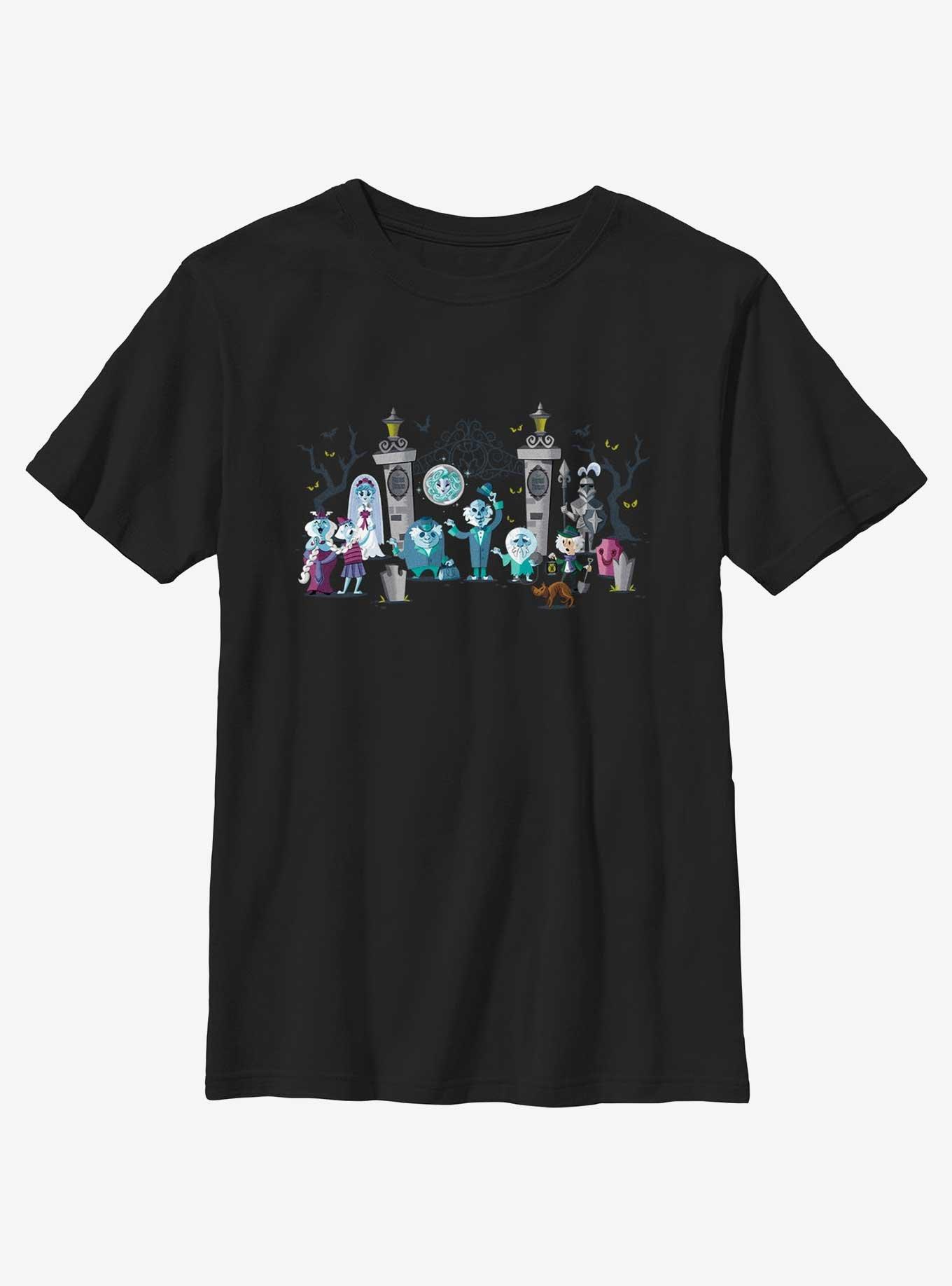 Disney Haunted Mansion Entrance Lineup Youth T-Shirt, , hi-res