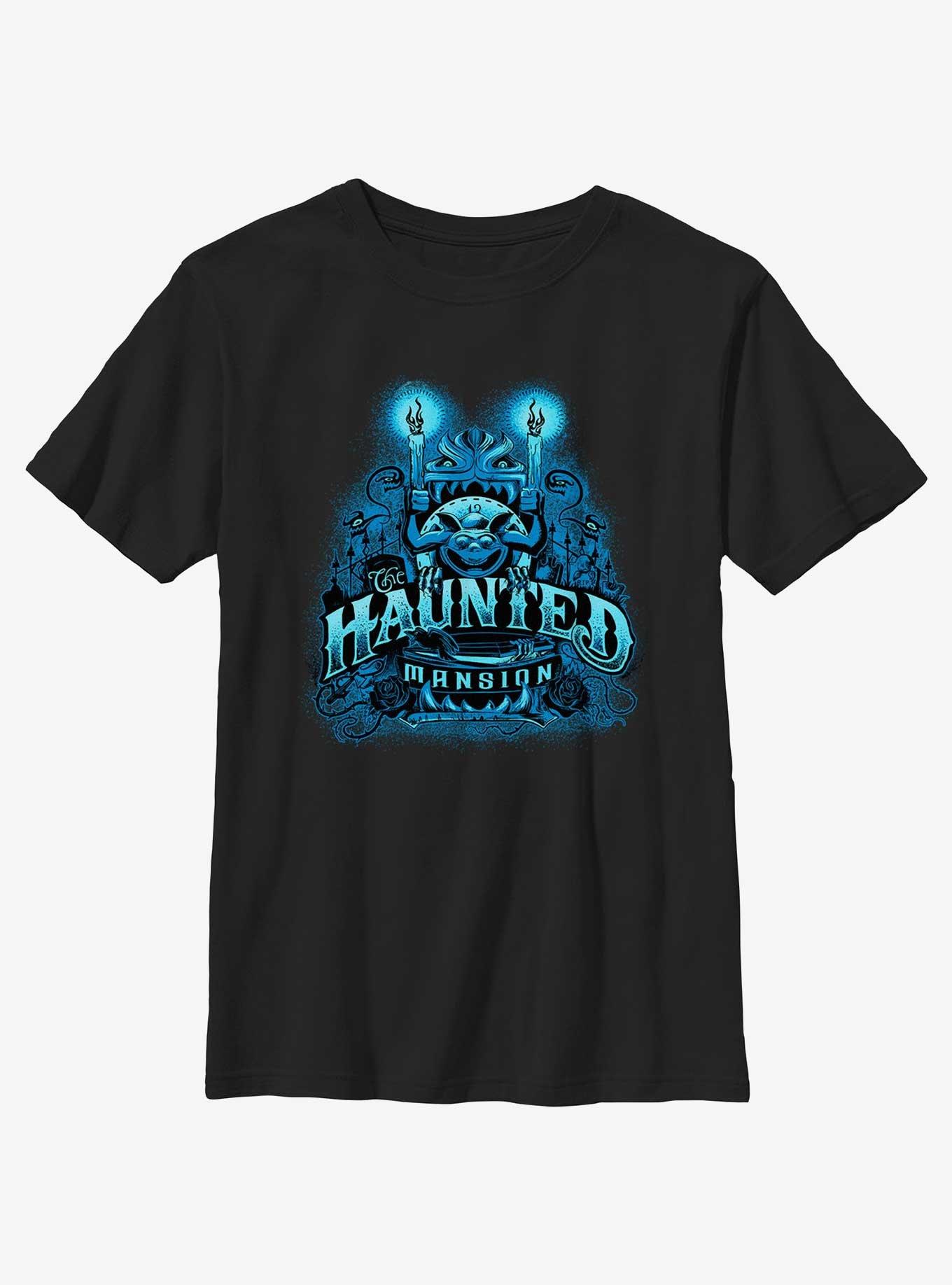 Disney Haunted Mansion Haunted Gargoyle Candles Youth T-Shirt, , hi-res