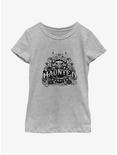 Disney Haunted Mansion Haunted Gargoyle Candles Youth Girls T-Shirt, ATH HTR, hi-res