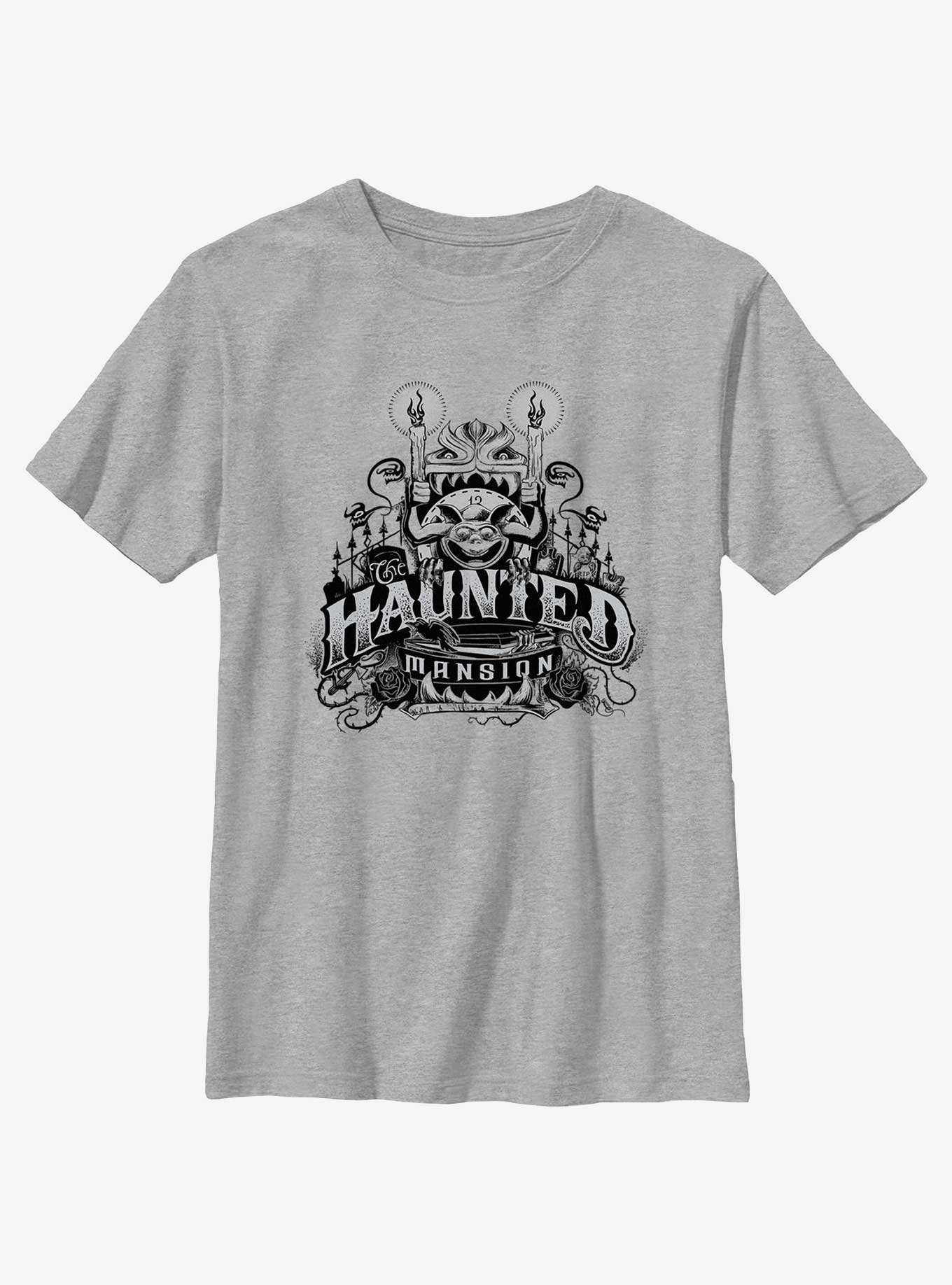 Disney Haunted Mansion Haunted Gargoyle Candles Youth T-Shirt, , hi-res