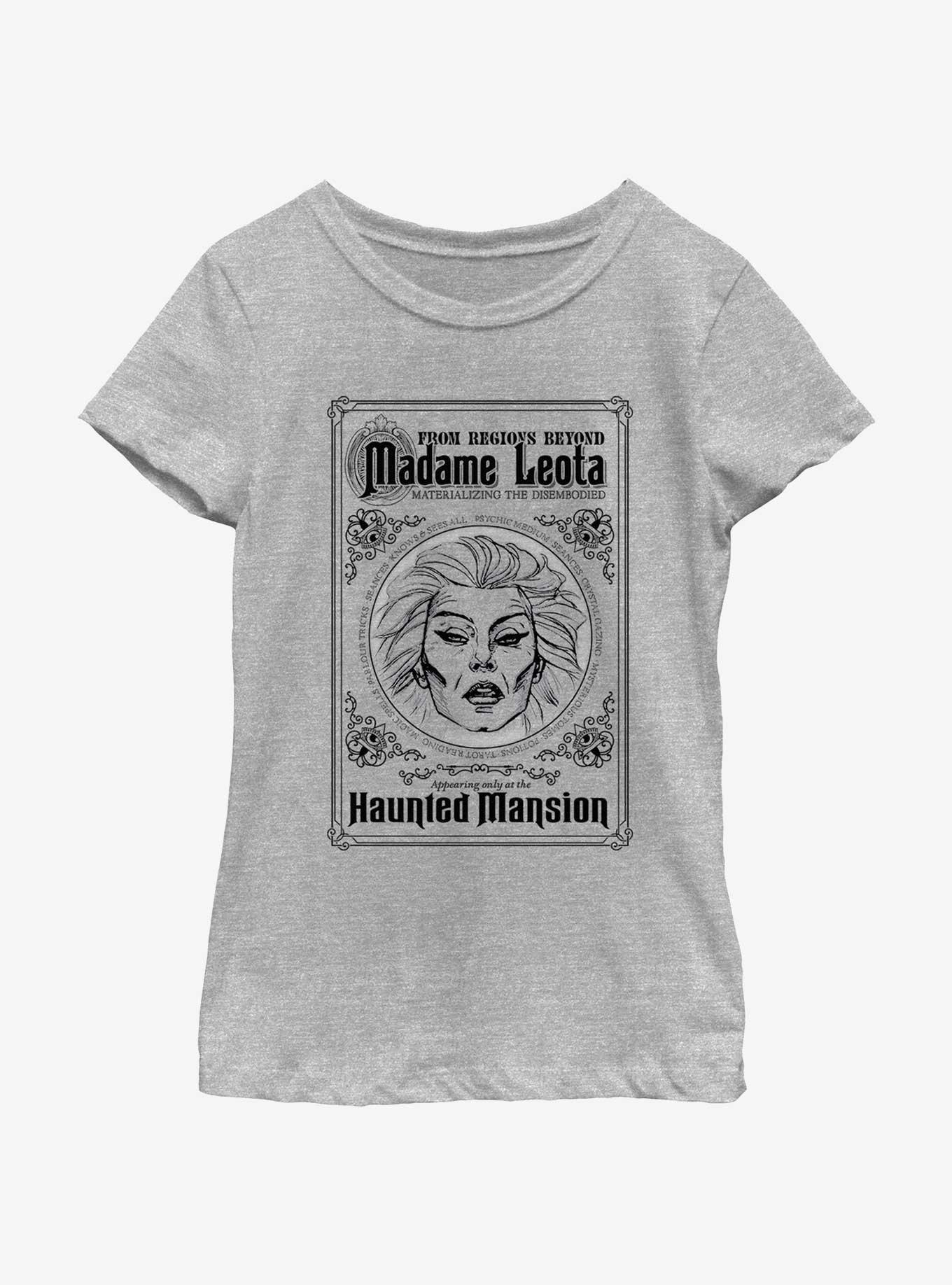 Disney Haunted Mansion Madame Leota Poster Youth Girls T-Shirt, ATH HTR, hi-res