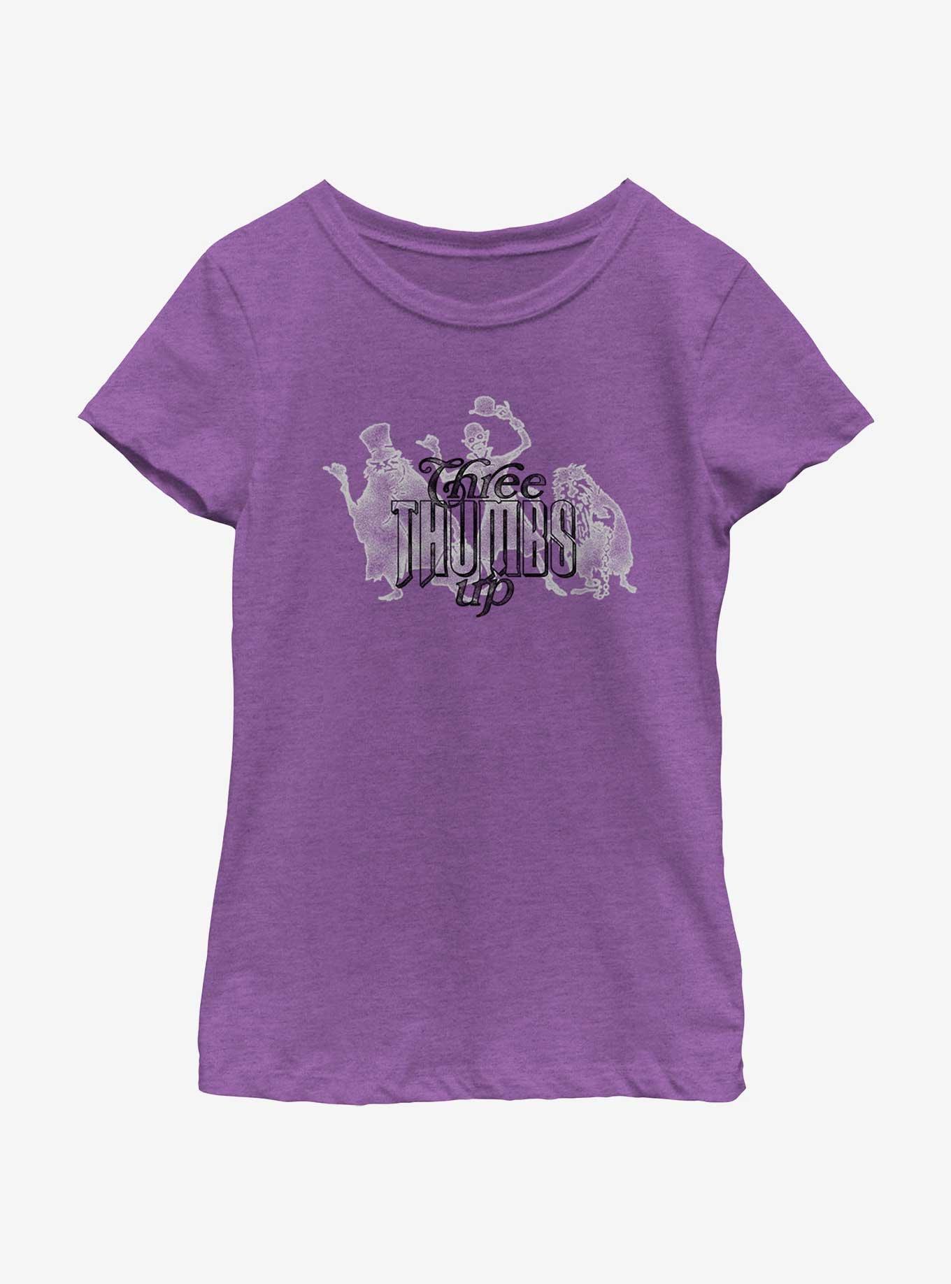 Disney Haunted Mansion Three Thumbs Up Youth Girls T-Shirt, , hi-res