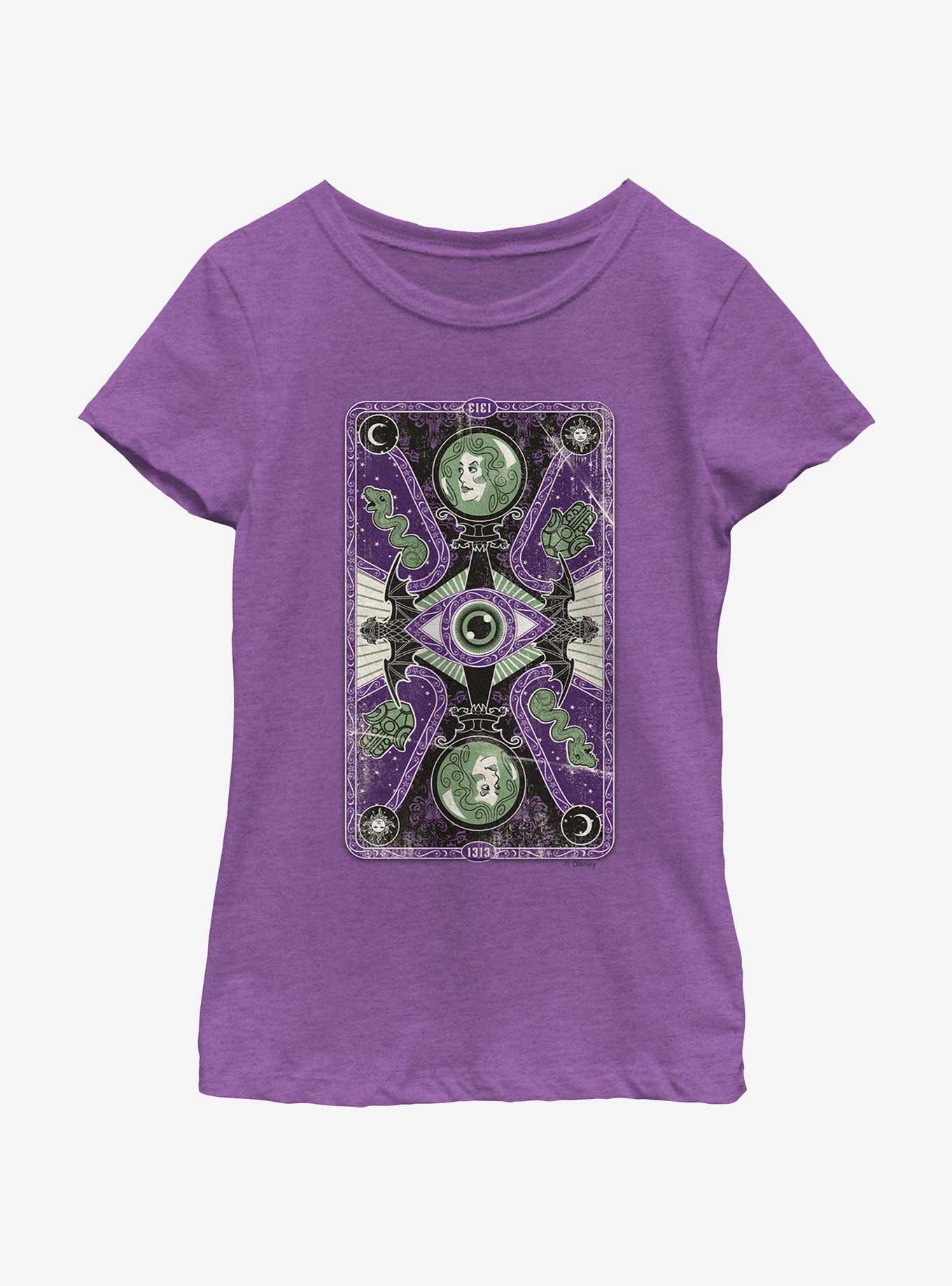 Disney Haunted Mansion Madam Leota Tarot Card Youth Girls T-Shirt ...