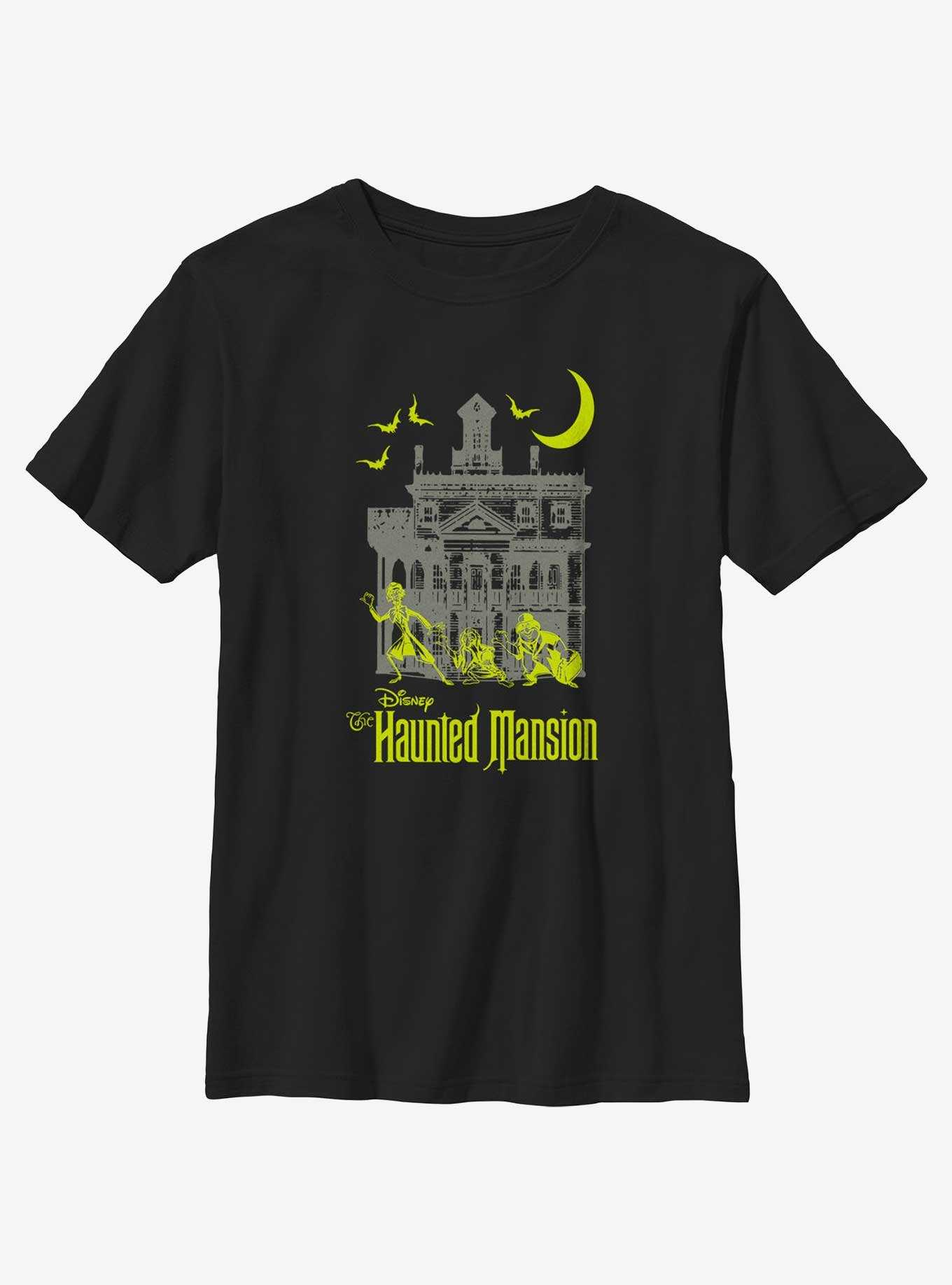 Disney Haunted Mansion Moon Night Hitchhike Youth T-Shirt, , hi-res