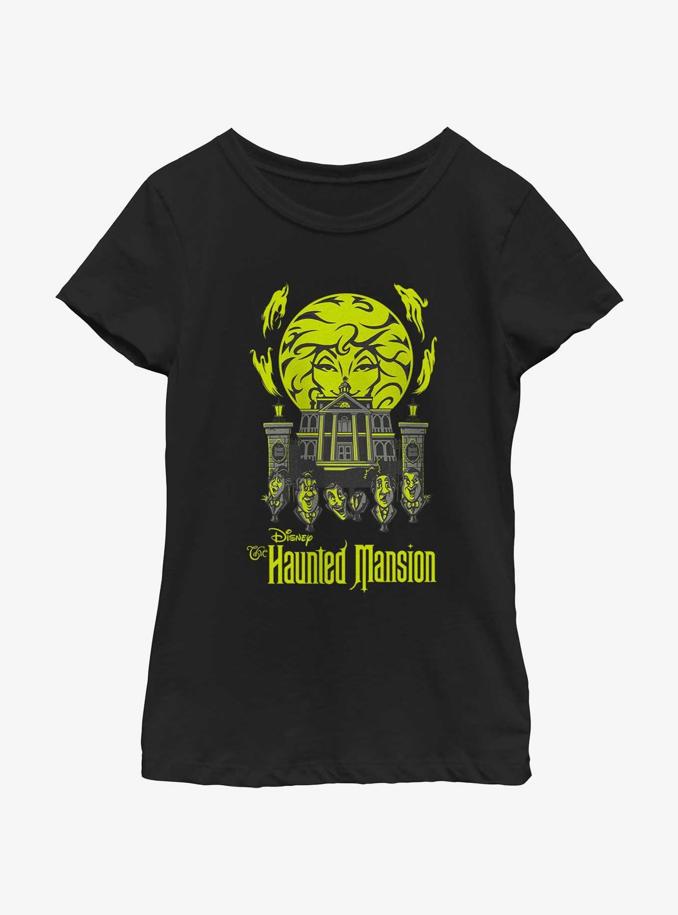 Disney Haunted Mansion Leota Toombs Crystal Ball Talking Heads Youth Girls T-Shirt, , hi-res