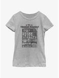 Disney Haunted Mansion Blueprint Youth Girls T-Shirt, ATH HTR, hi-res
