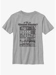 Disney Haunted Mansion Blueprint Youth T-Shirt, ATH HTR, hi-res