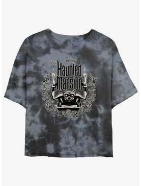 Disney Haunted Mansion Gargoyle Candle Holder Tie-Dye Womens Crop T-Shirt, , hi-res