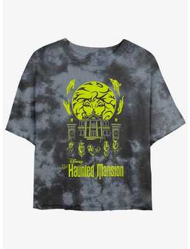 Disney Haunted Mansion Leota Toombs Crystal Ball Talking Heads Tie-Dye Womens Crop T-Shirt, , hi-res