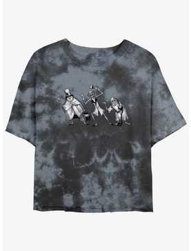 Disney Haunted Mansion Hitchhiking Ghosts Tie-Dye Womens Crop T-Shirt, , hi-res