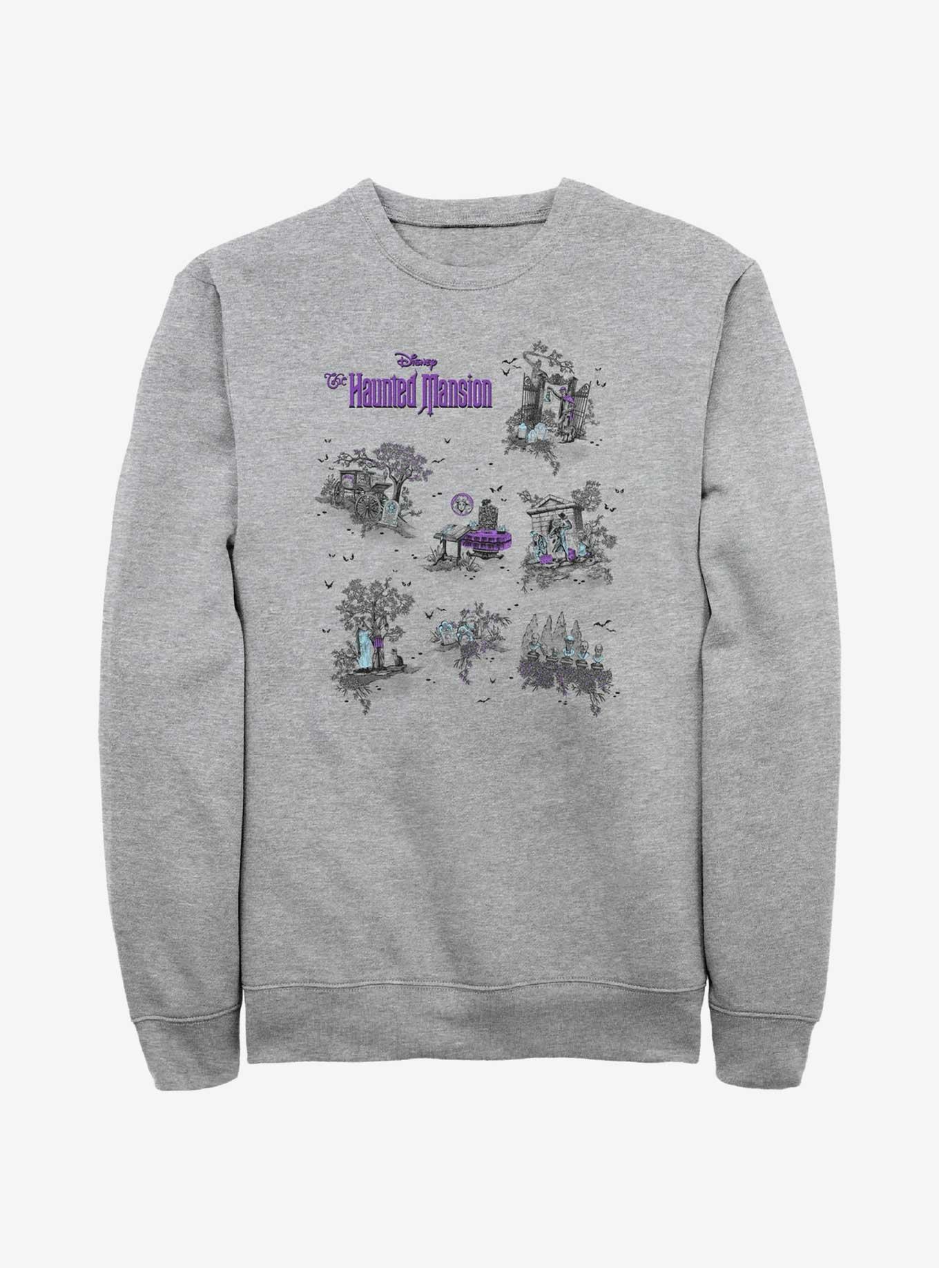 Disney Haunted Mansion Map Sweatshirt, , hi-res