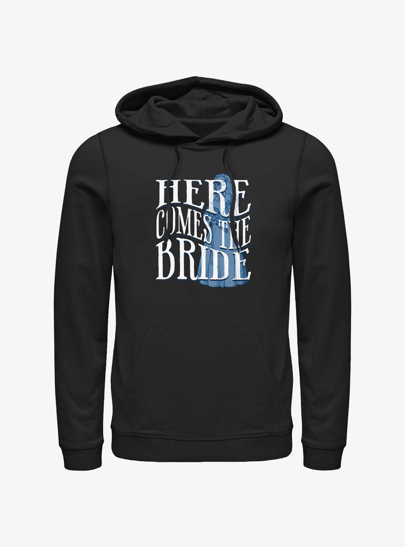 Disney Haunted Mansion Here Comes The Ghost Bride Hoodie, BLACK, hi-res