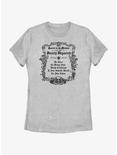 Disney Haunted Mansion Message To The Dearly Departed Womens T-Shirt, ATH HTR, hi-res