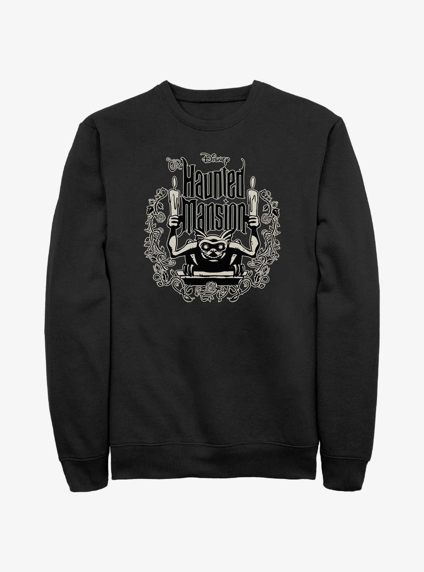 Disney Haunted Mansion Gargoyle Candle Holder Sweatshirt 