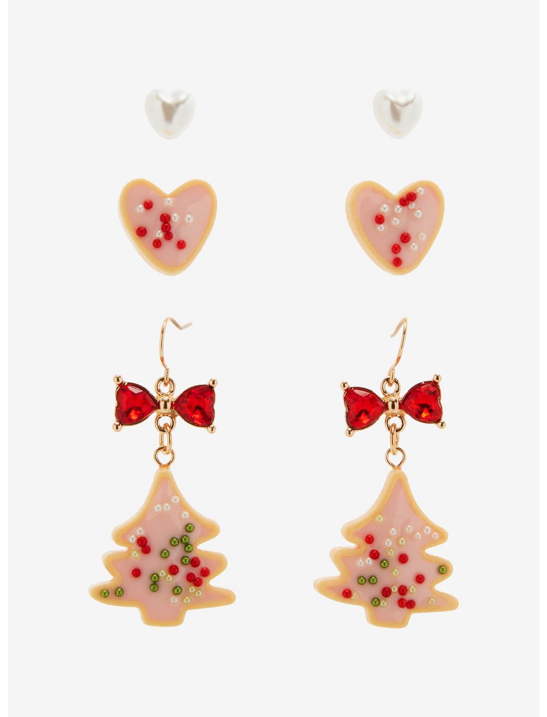 Holiday Sugar Cookie Figural Earring Set - BoxLunch Exclusive, , hi-res