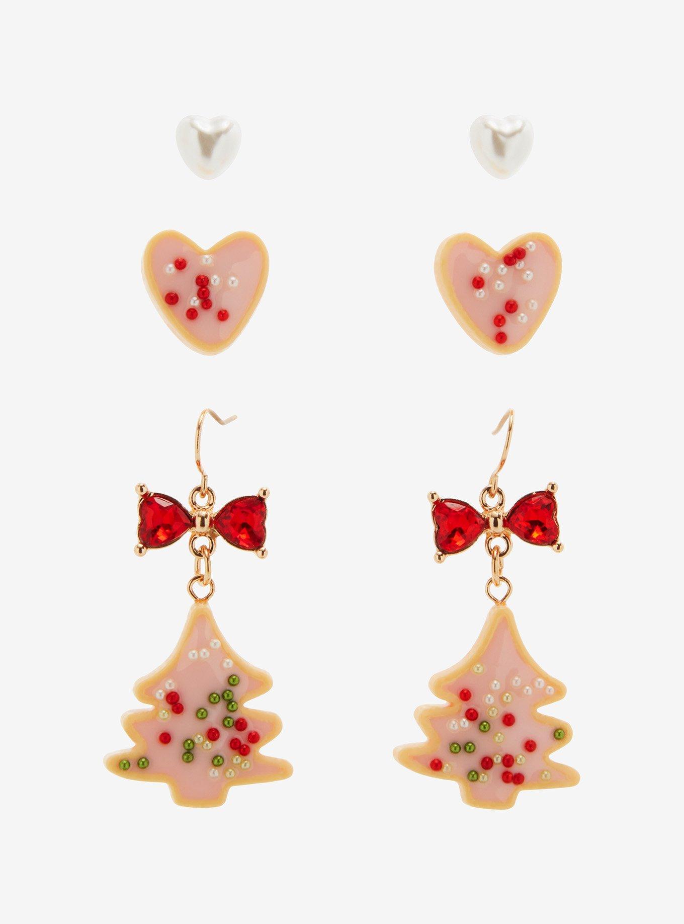 Holiday Sugar Cookie Figural Earring Set - BoxLunch Exclusive, , hi-res