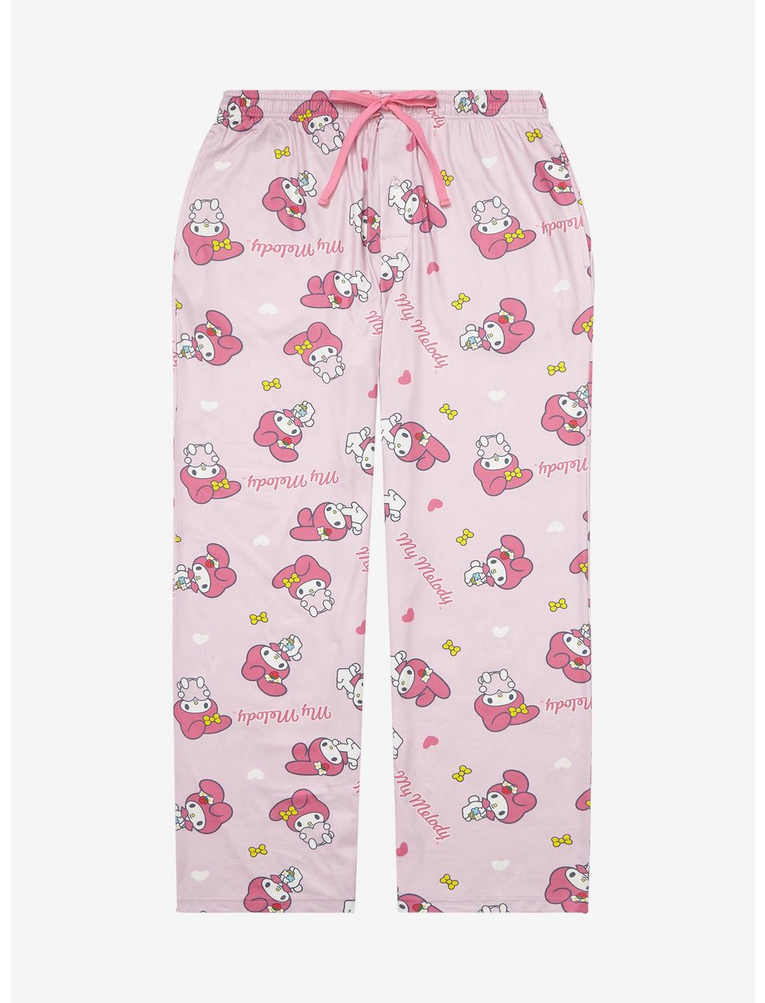 Sanrio My Melody Allover Print Women's Plus Size Sleep Pants - BoxLunch Exclusive, LIGHT PINK, hi-res