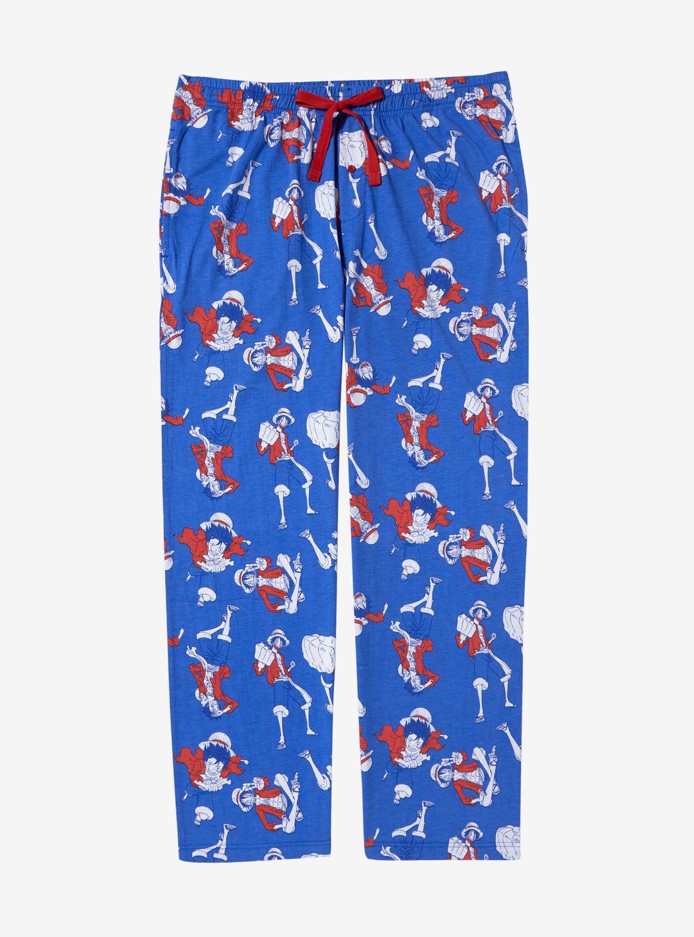 Disney Women's Winnie The Pooh Sketch Toss Print Loungewear Pajama Pants  (MD) Blue