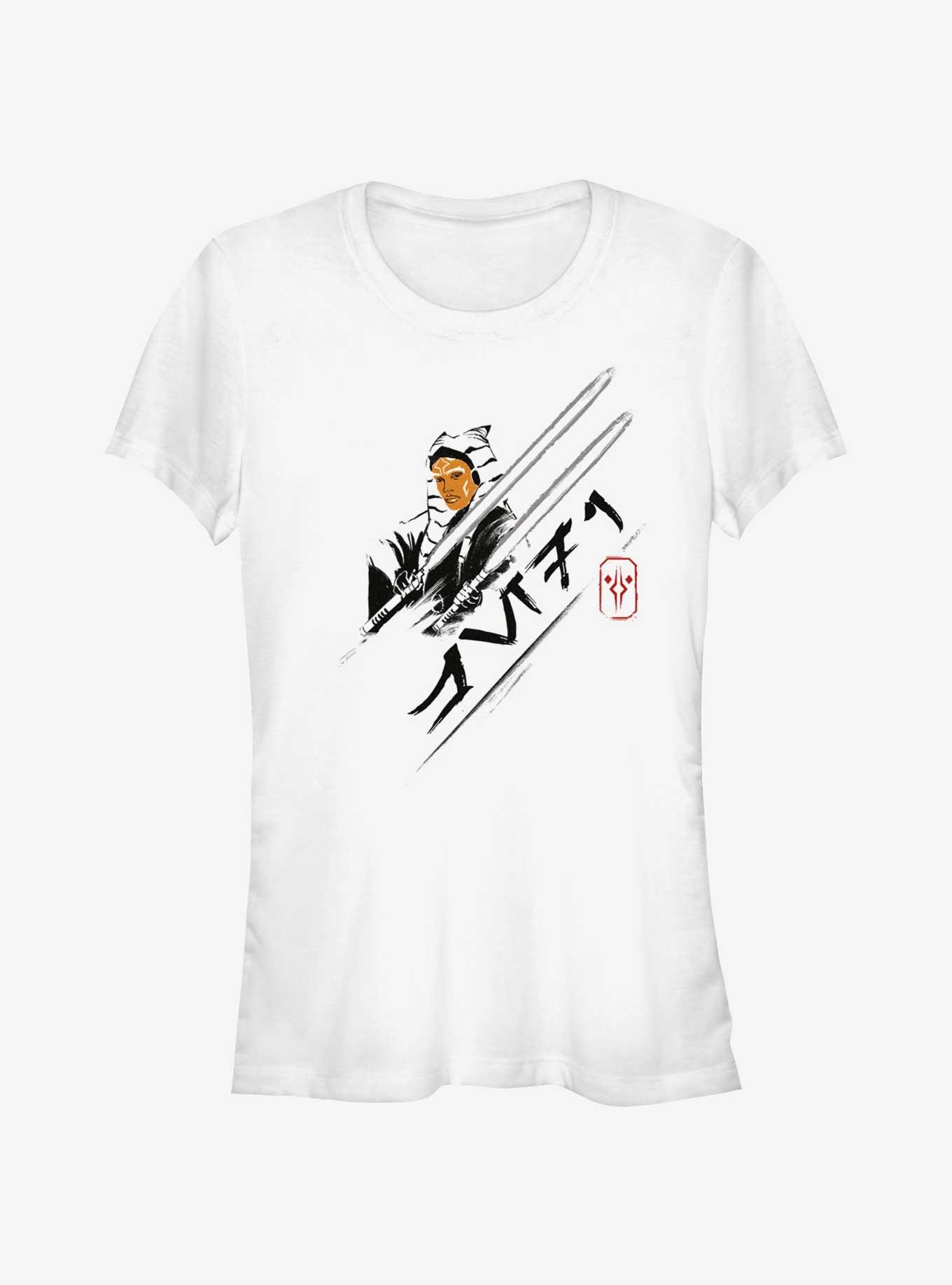 Star Wars Ahsoka Dual Wield Saber Girls T-Shirt, , hi-res