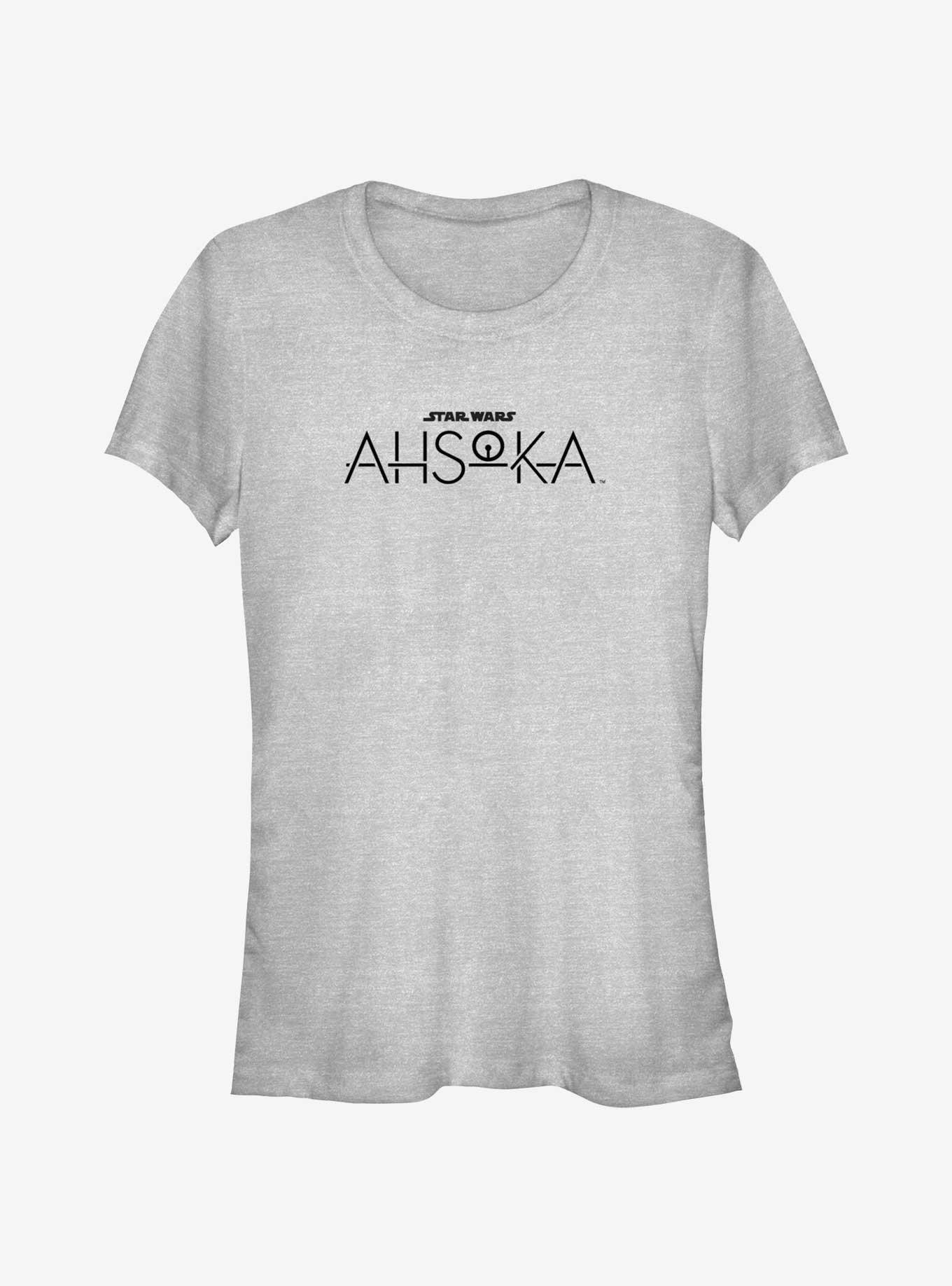 Star Wars Ahsoka Dark Logo Girls T-Shirt, ATH HTR, hi-res