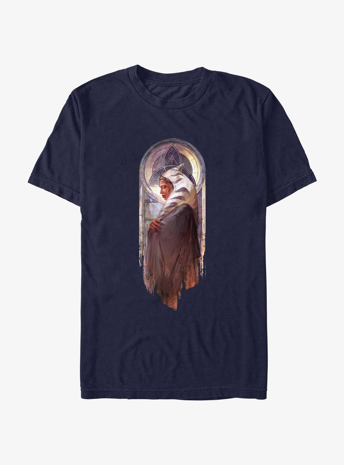 Star Wars Ahsoka Monastic Painting T-Shirt, NAVY, hi-res