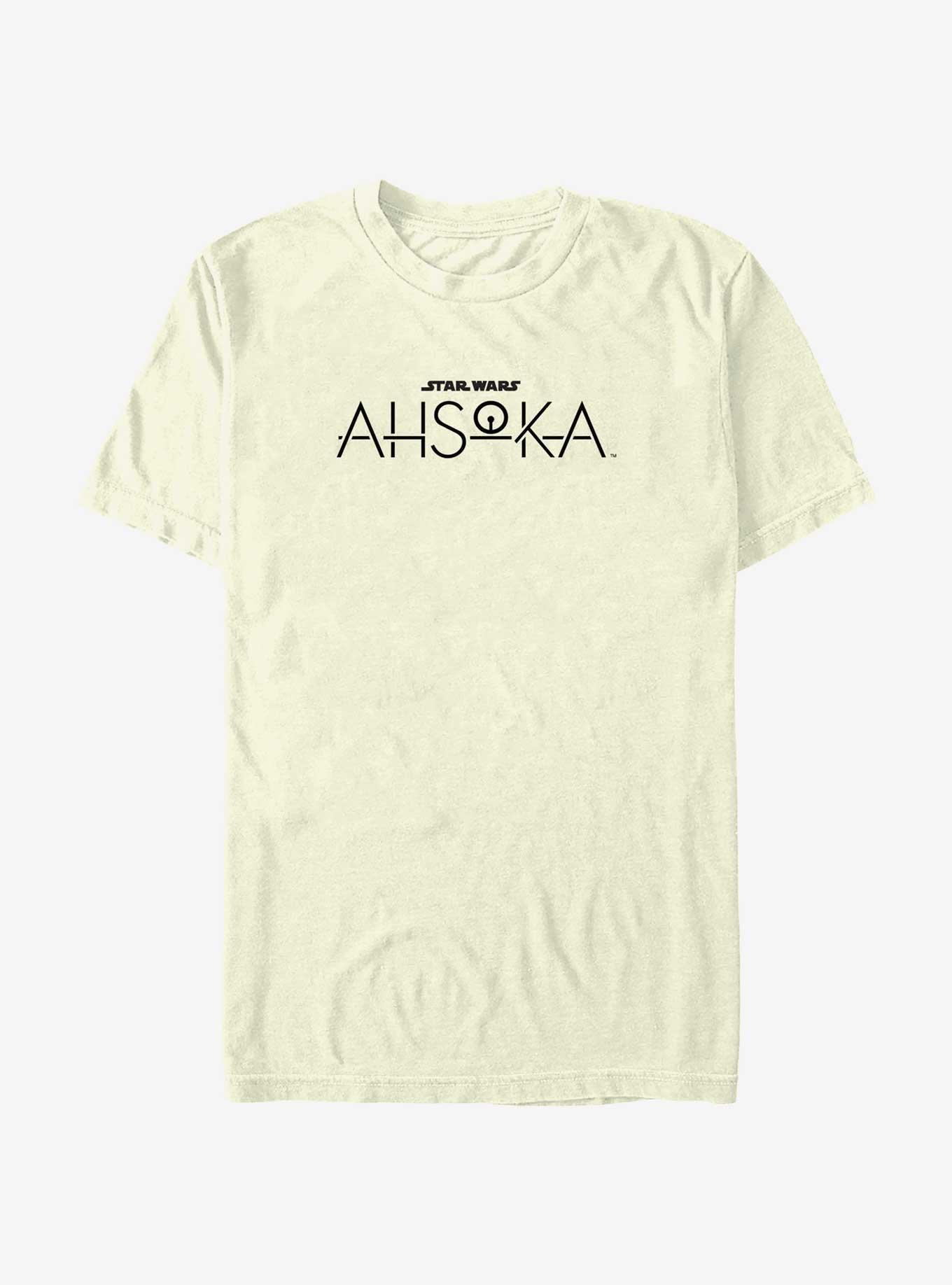 Star Wars Ahsoka Dark Logo T-Shirt, NATURAL, hi-res