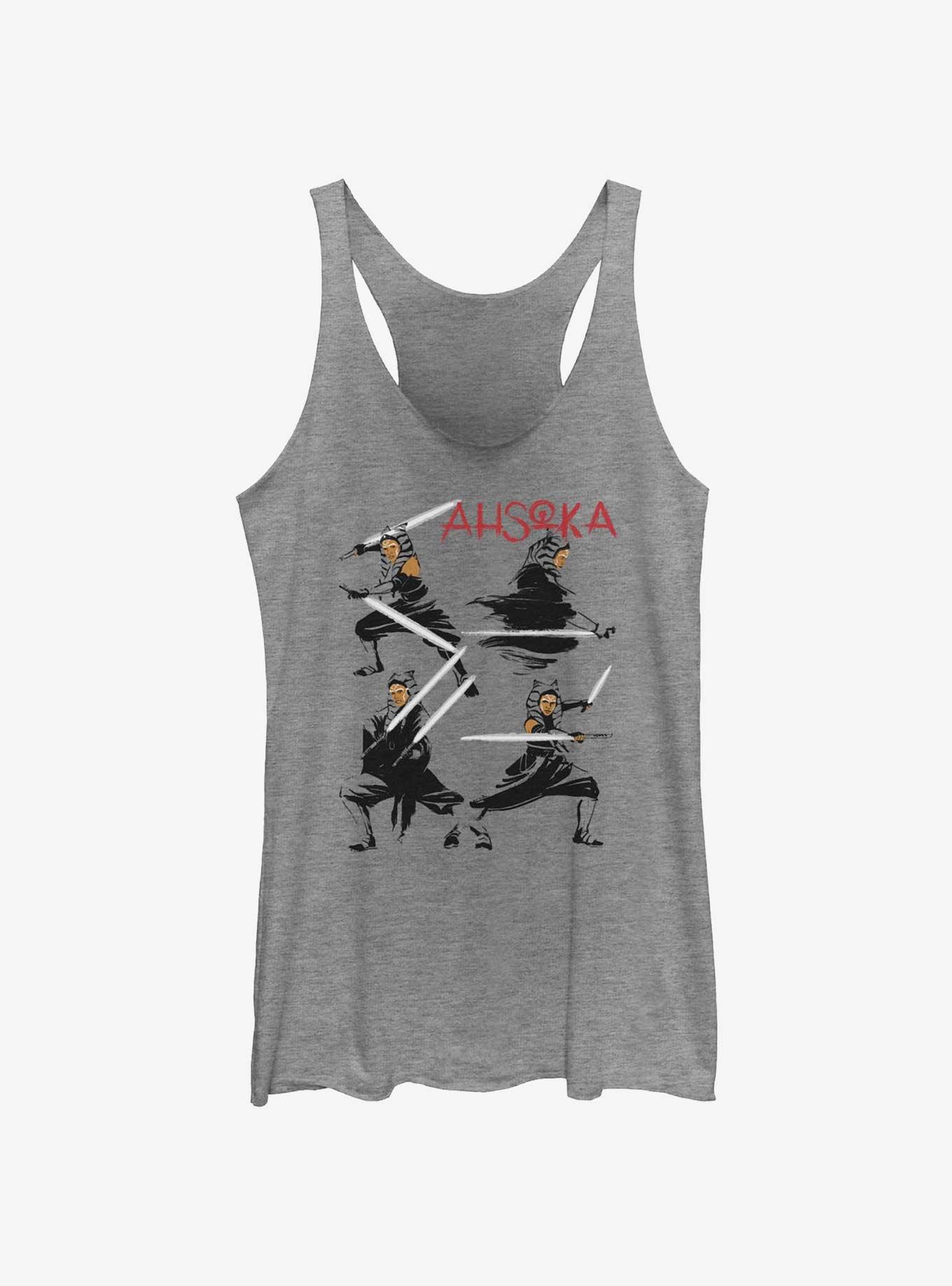 Star Wars Ahsoka Jedi Strike Girls Tank, GRAY HTR, hi-res