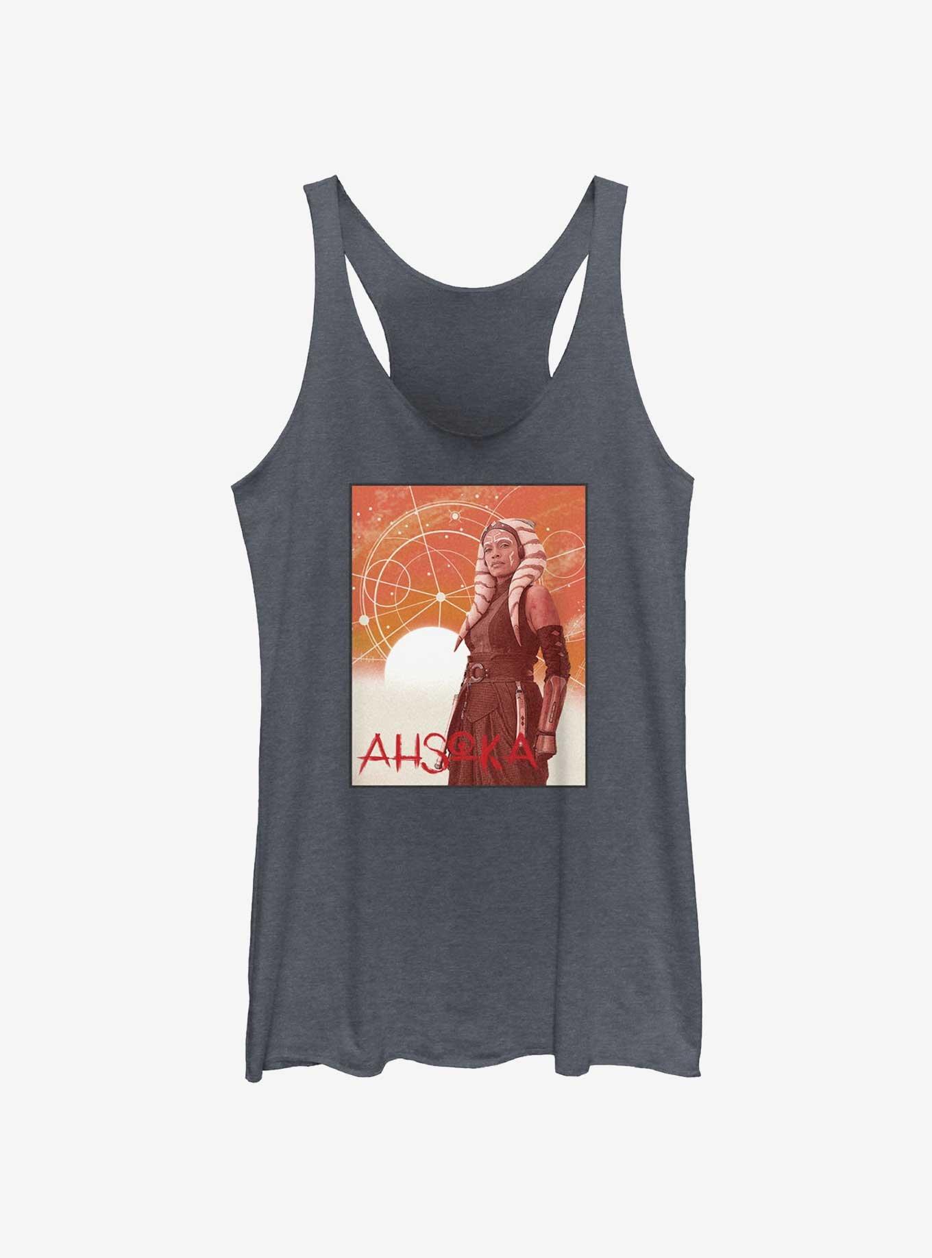 Star Wars Ahsoka Clone Wars Veteran Girls Tank, NAVY HTR, hi-res