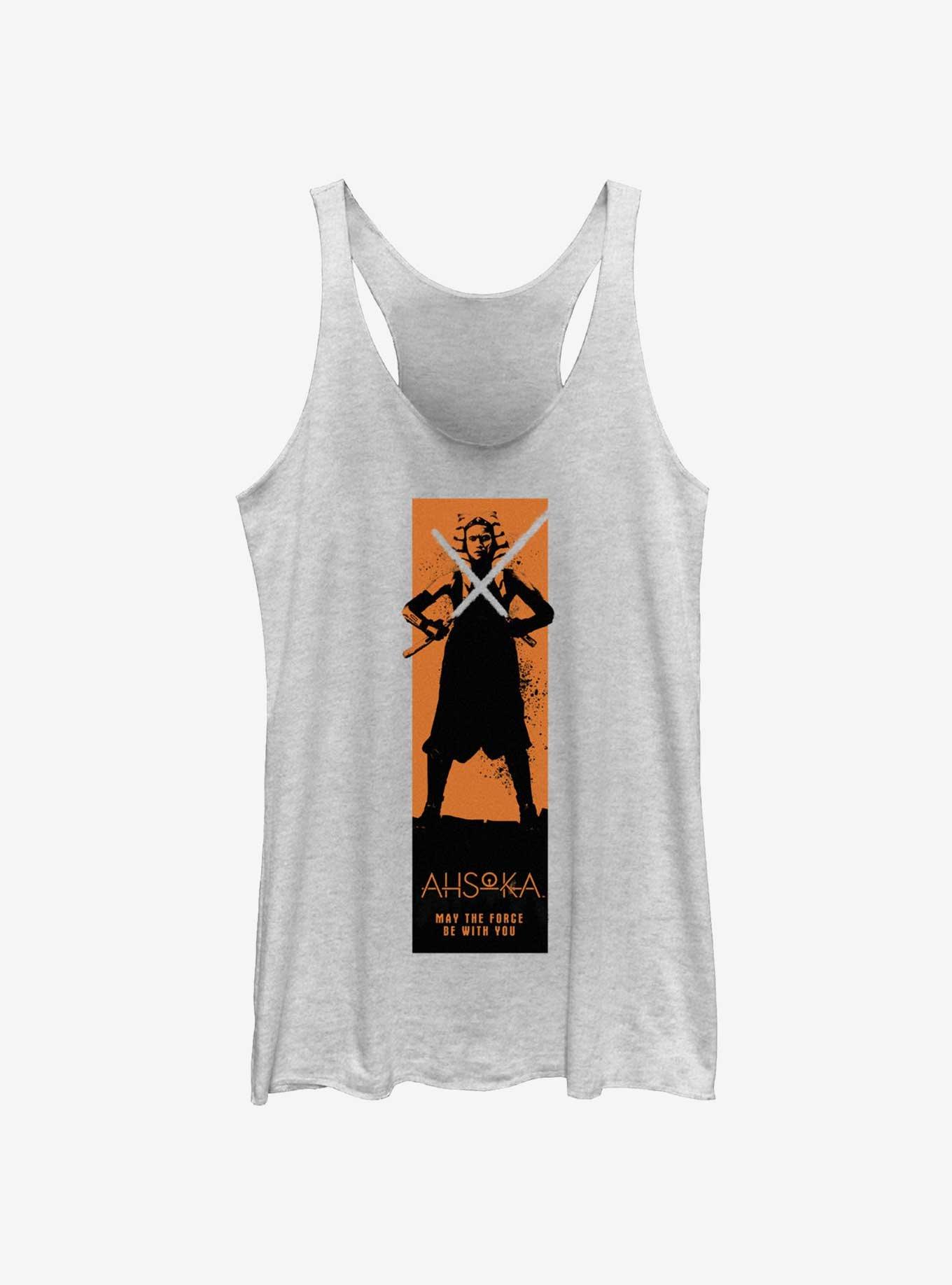 Star Wars Ahsoka Force Block Girls Tank, WHITE HTR, hi-res