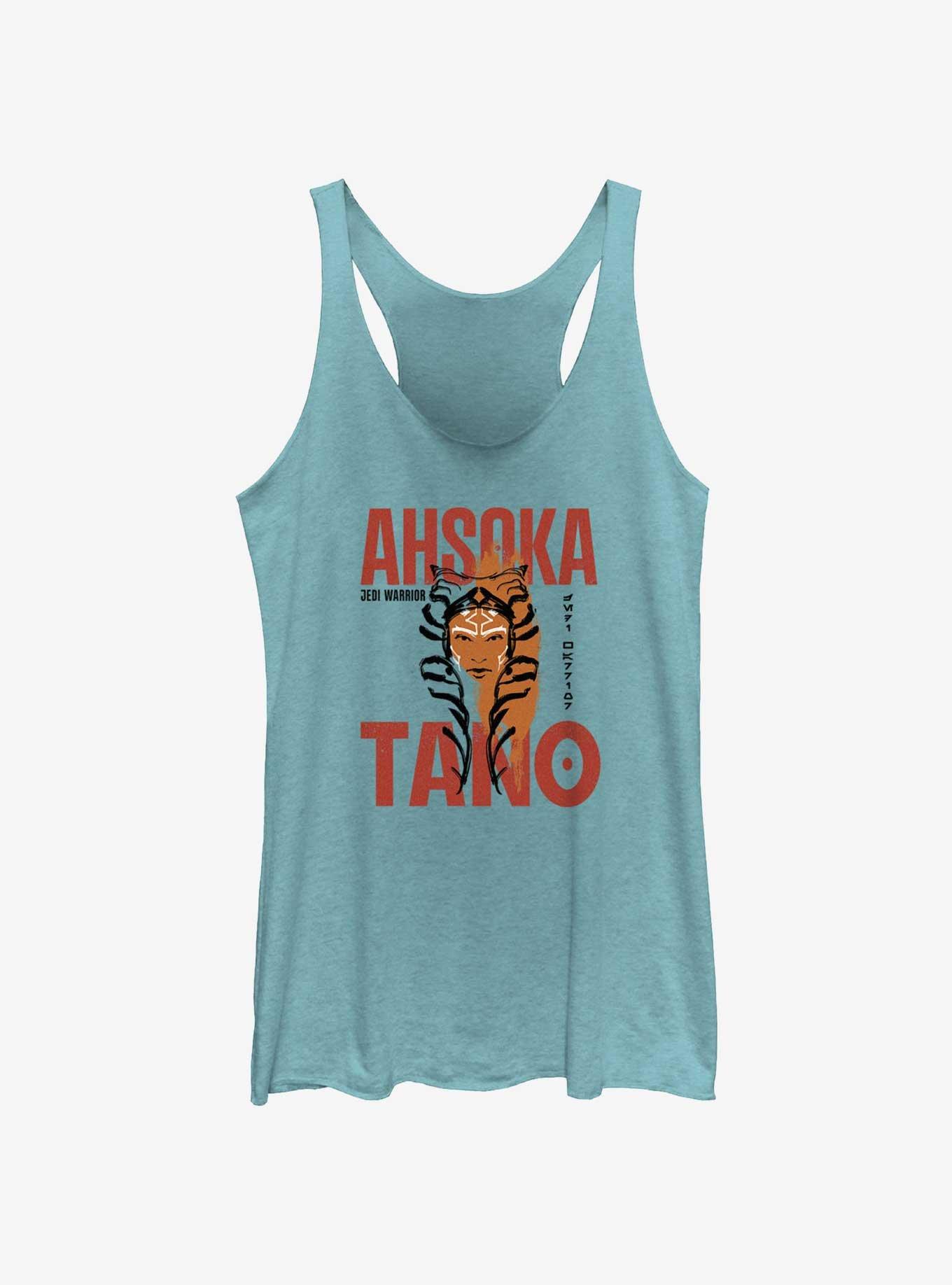 Star Wars Ahsoka Face Overlay Girls Tank, TAHI BLUE, hi-res