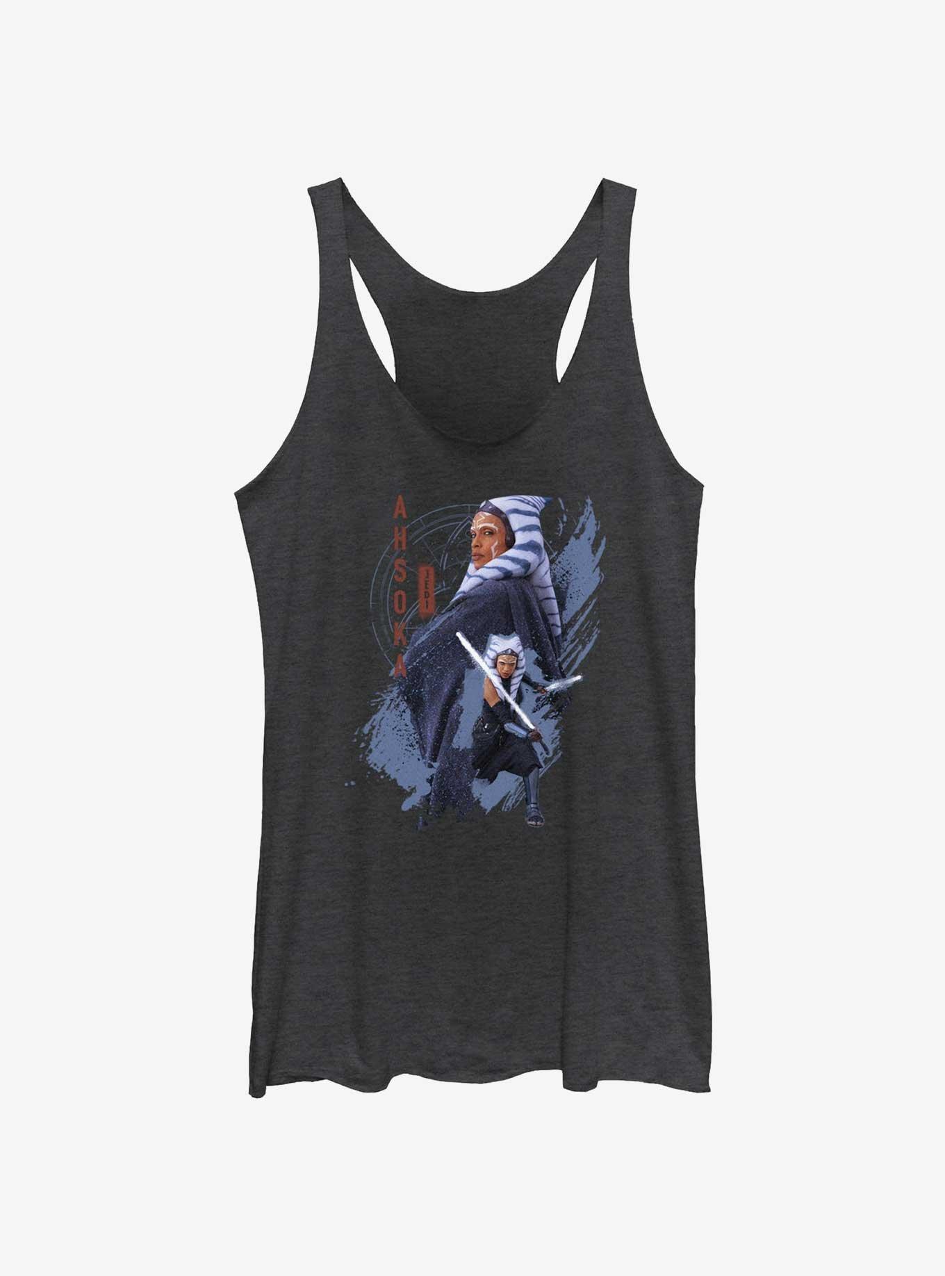 Star Wars Ahsoka Friend Of Skywalker Girls Tank, BLK HTR, hi-res