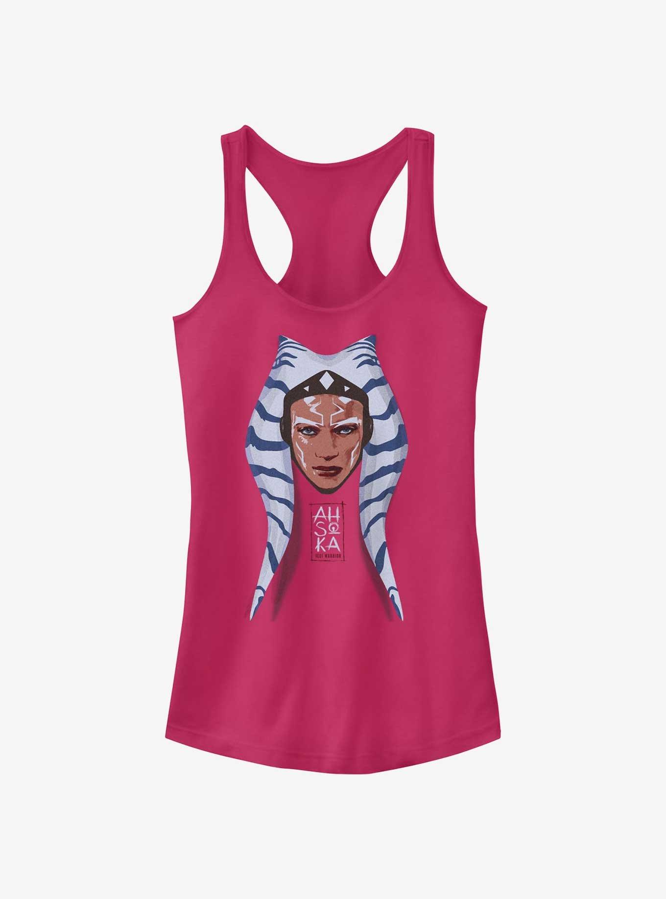 Star Wars Ahsoka Montral Portrait Girls Tank, RASPBERRY, hi-res