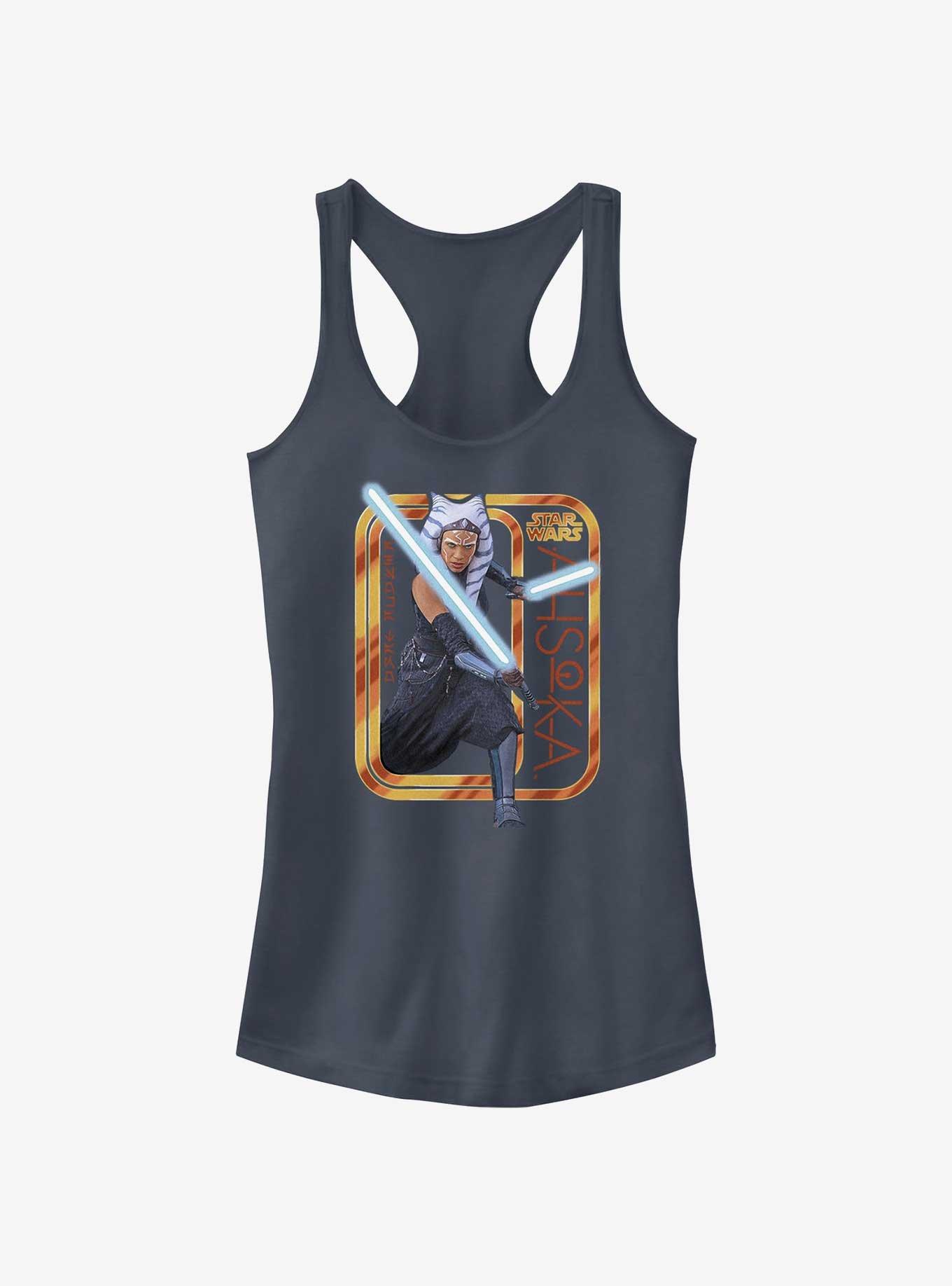 Star Wars Ahsoka Saber Badge Girls Tank, INDIGO, hi-res