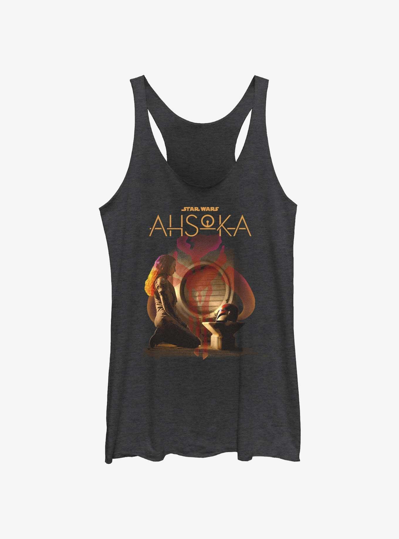 Star Wars Ahsoka Mandalorian Sabine Wren Girls Tank, BLK HTR, hi-res