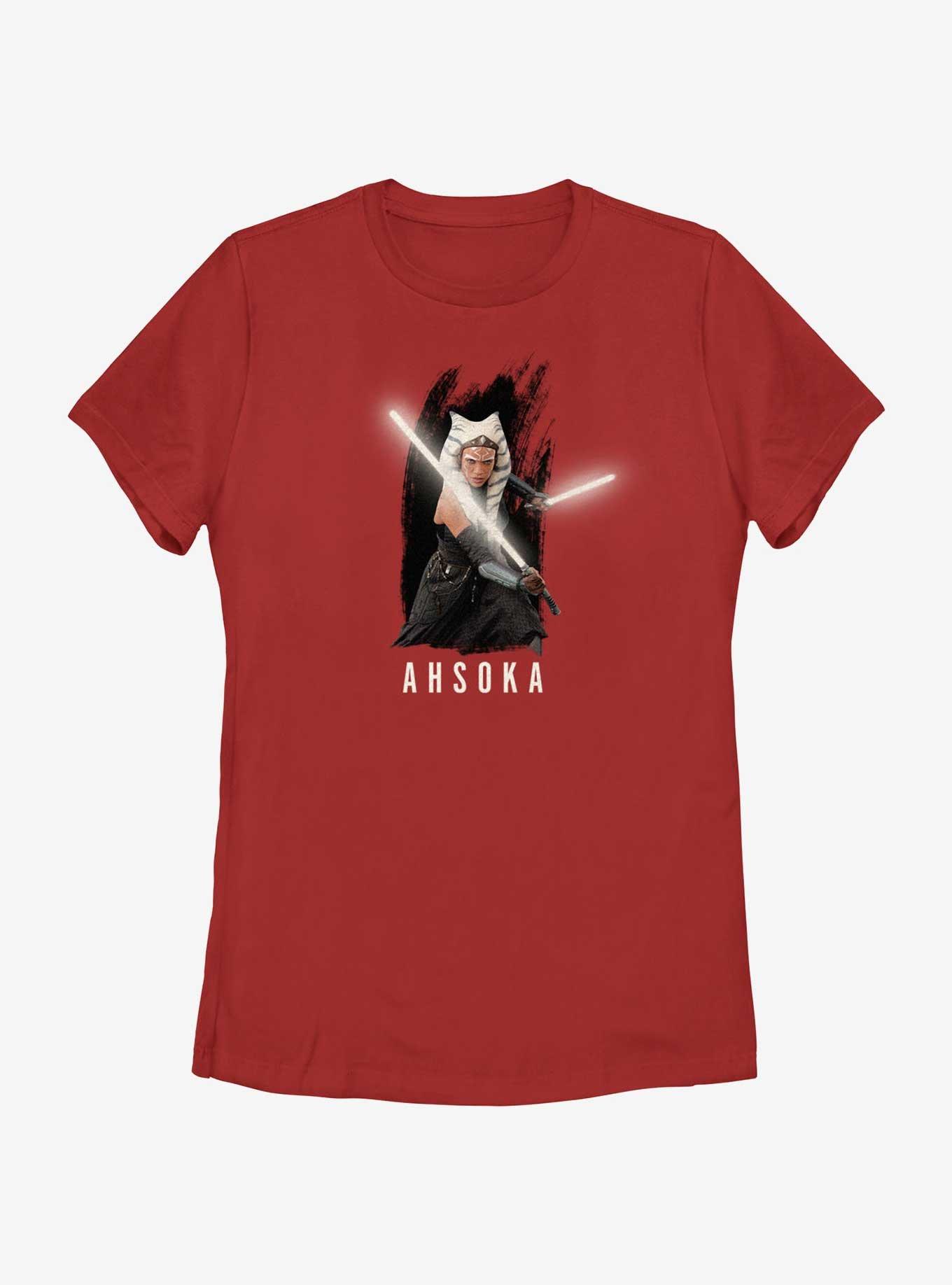 Star Wars Ahsoka Anakin's Padawan Womens T-Shirt, RED, hi-res