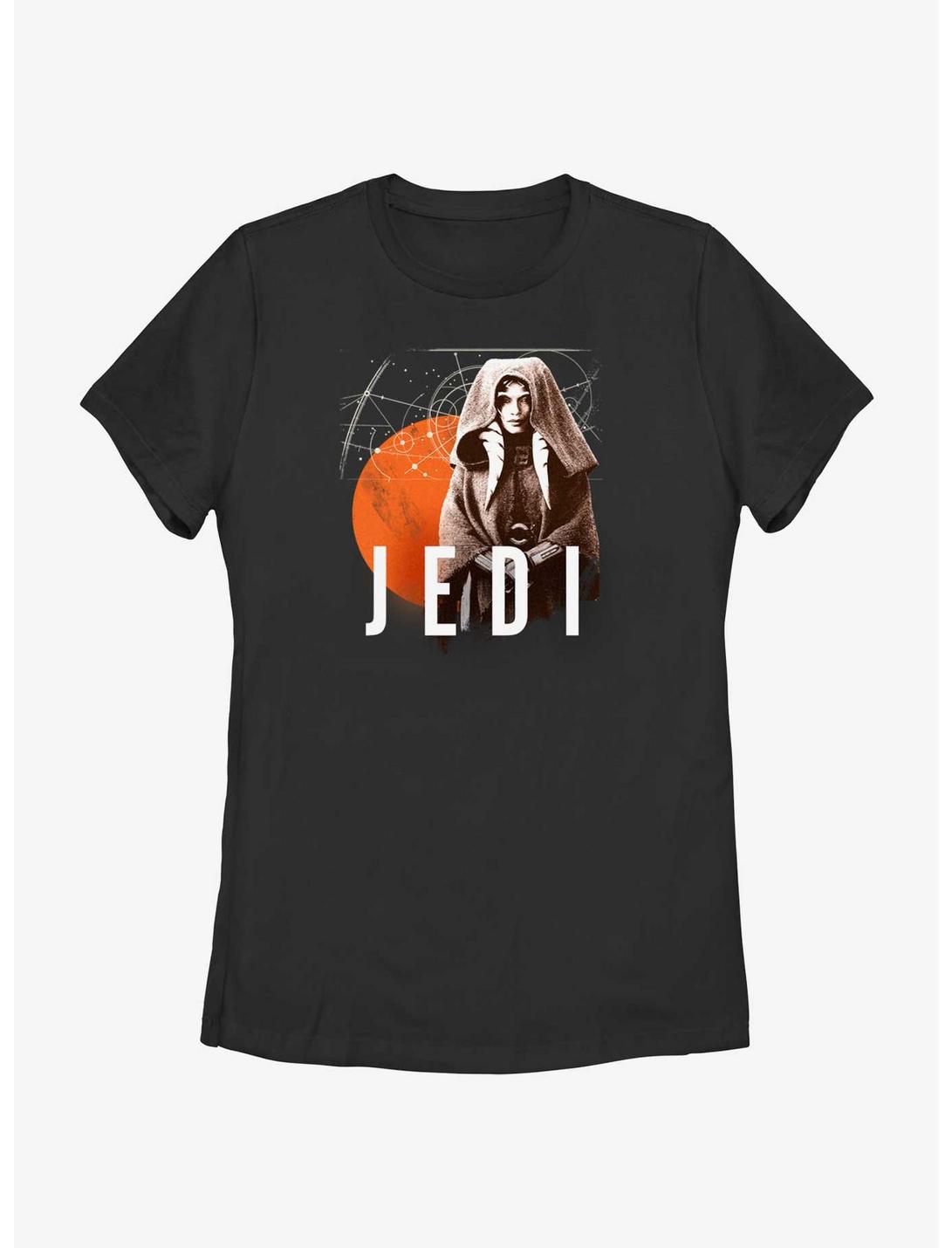 Star Wars Ahsoka Galactic Jedi Womens T-Shirt, BLACK, hi-res