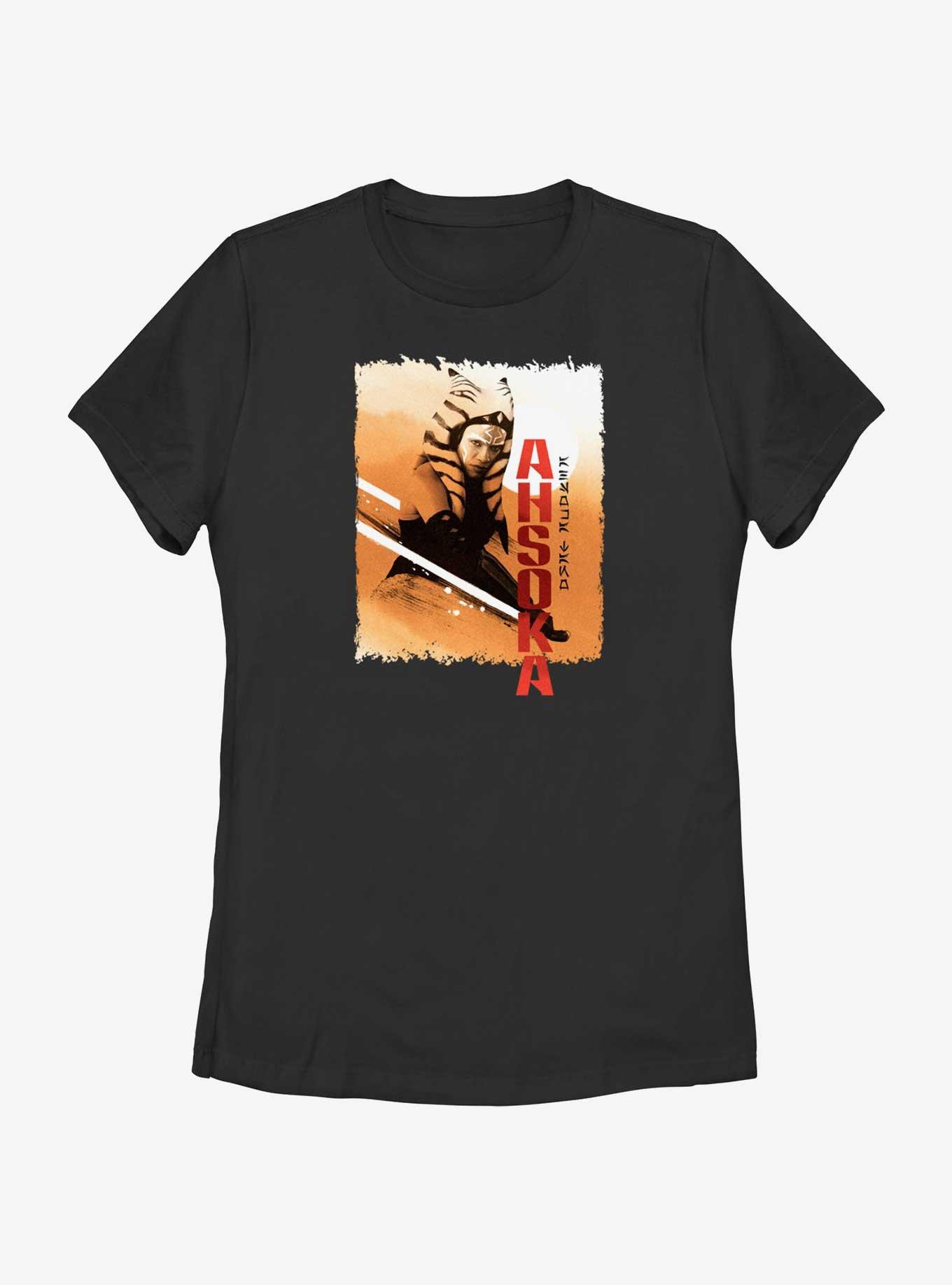 Star Wars Ahsoka Warm Tonal Swoosh Womens T-Shirt, , hi-res